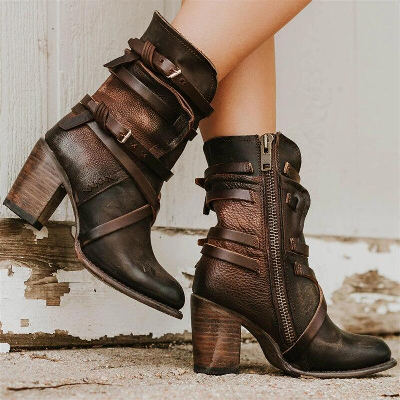 W&W Mode - Winter Damen Lederstiefel