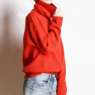 WW - Lockere Und Lässige Rollkragenpullover