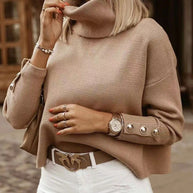 WW - Pullover mit klobigem Rollkragen