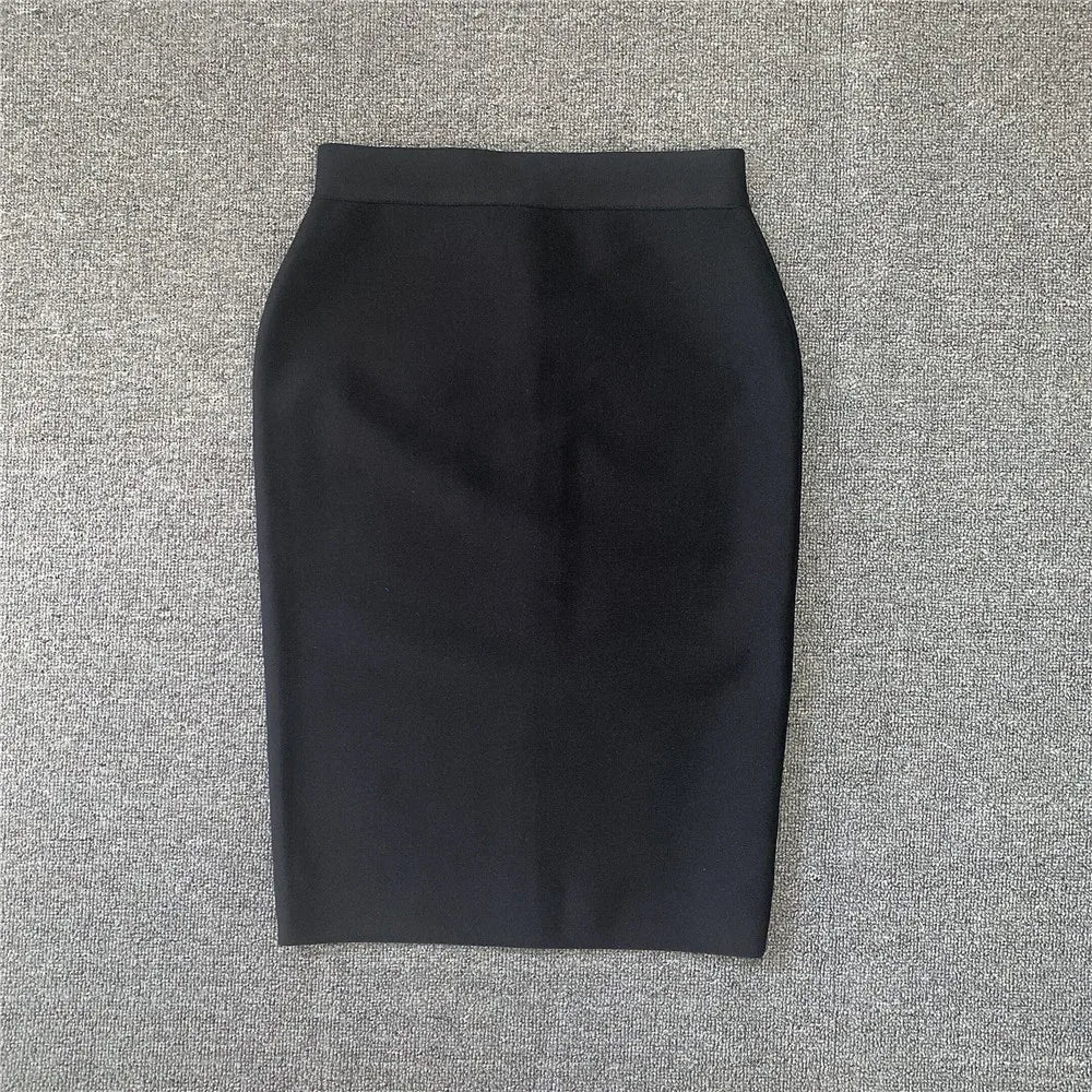 WW | Frauen Neue Rayon Bandage Rock Elegante Bleistiftrock Berühmte Sexy Club Party Kleidung Vintage Vestios