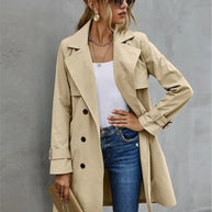 WW und Winter Trenchcoat Jacke Damen