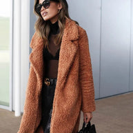 Trendige Fleecejacke