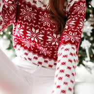 WW - Hässlicher Weihnachtspulli - Klassisches Schneeflockenmotiv