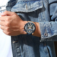 WW | Luxus Militär Leder Uhr Für Herren
