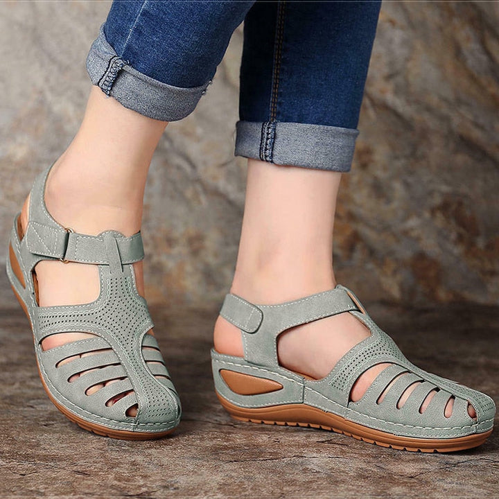 W&W Mode | Geschlossen Damen Klettverschluss Sandalen Und Absatz