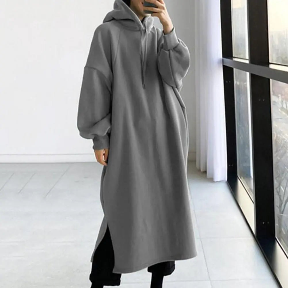WW | Lefèvre Elegante Oversized Kapuzenkleid