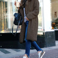 Trendige Fleecejacke
