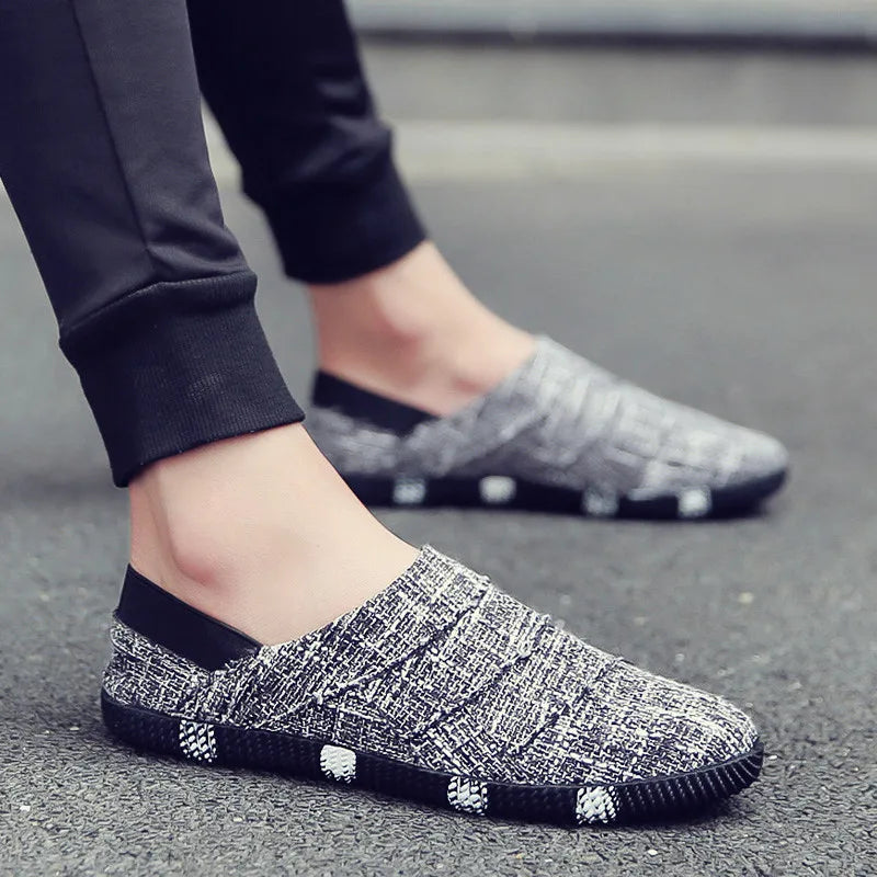 WW | Herren Espadrilles Für Frühling & Sommer Leichte Canvas Schuhe Mit Hanfsohle