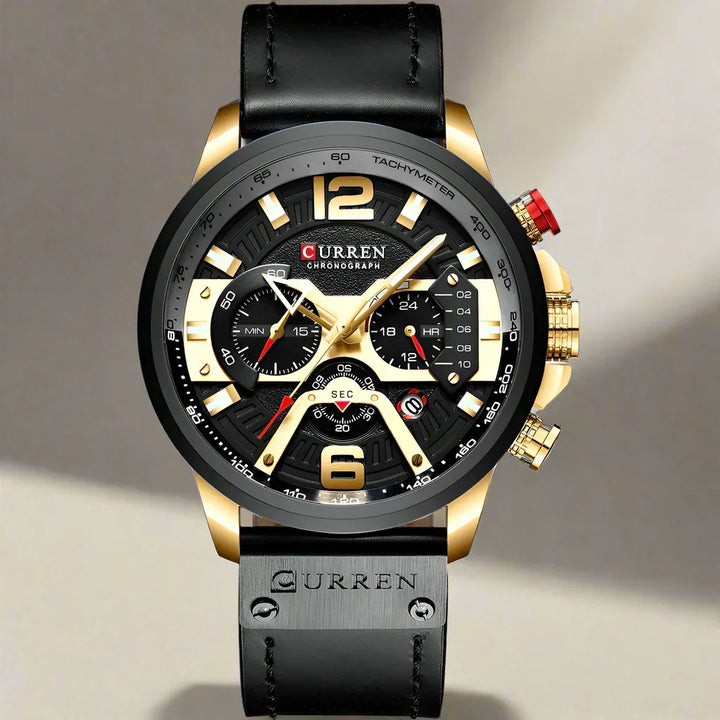 W&W Mode | Luxus Militär Leder Uhr Für Herren