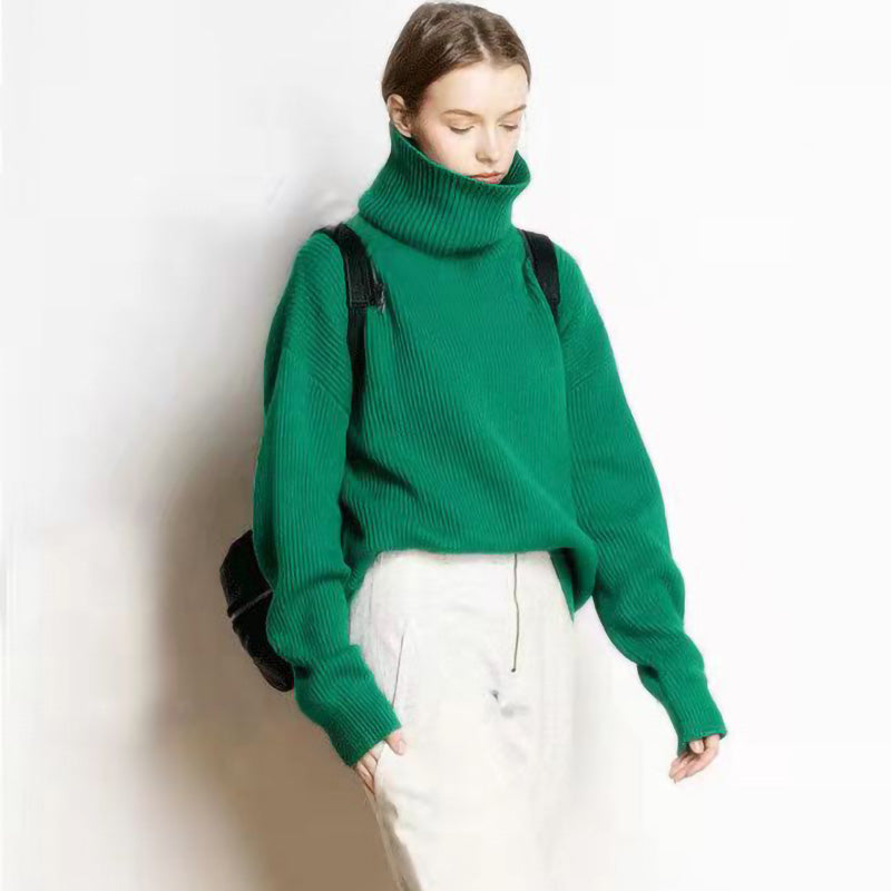 WW - Lockere Und Lässige Rollkragenpullover