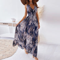 WW | Langes Maxi Sommerkleid Mit Blumendruck