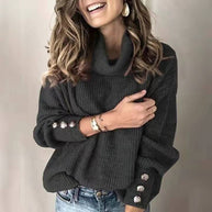 WW | Oversized Warme Damen Rollkragenpullover