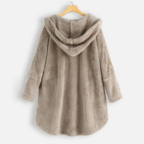 W&W Mode | Stylische, Superweiche Fleece-Kapuzenjacke