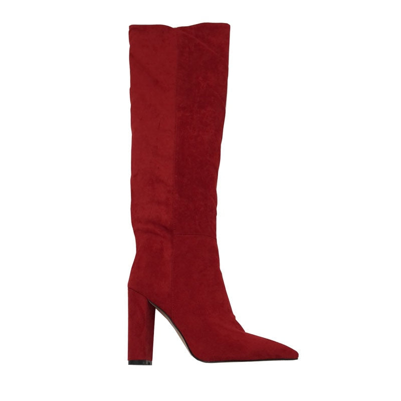 WW | Stiefel Cowboy Wildleder Lang Absatz