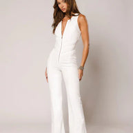 WW | Hollywood Herz Ausschnitt Bodycon Jumpsuit – Stilvoll und Figurschmeichelnd