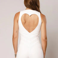 WW | Hollywood Herz Ausschnitt Bodycon Jumpsuit – Stilvoll und Figurschmeichelnd