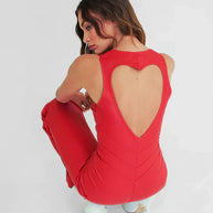 WW | Hollywood Herz Ausschnitt Bodycon Jumpsuit – Stilvoll und Figurschmeichelnd