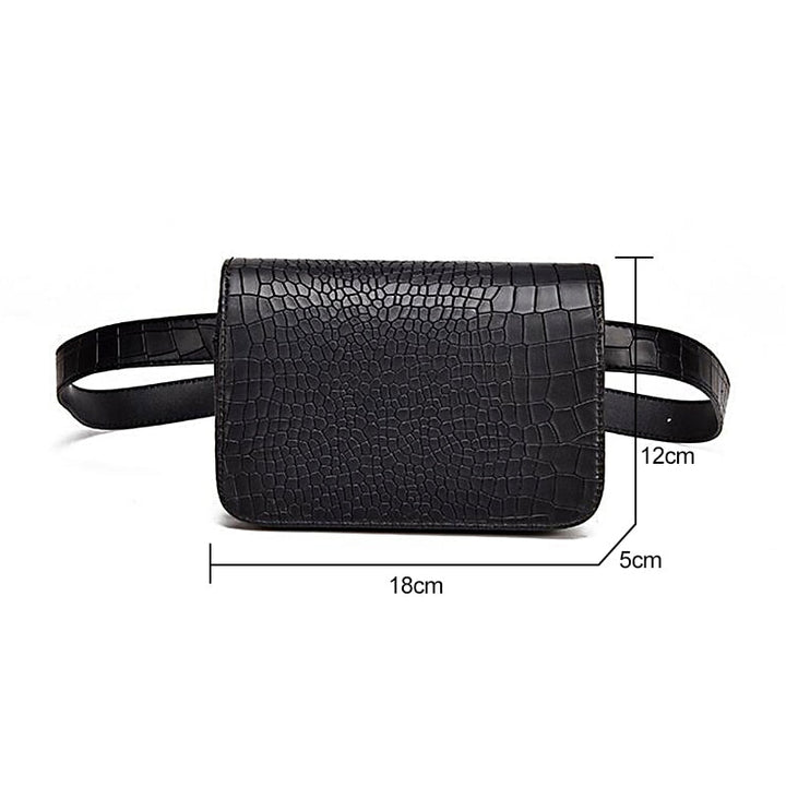 W&W Mode | Alligator-musterte lässige Bauchtasche