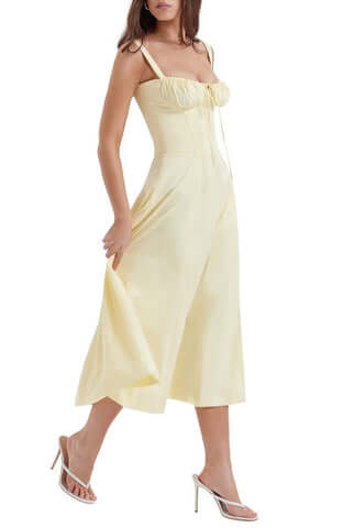 Blumiges Corsagenkleid