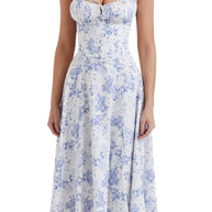 Blumiges Corsagenkleid
