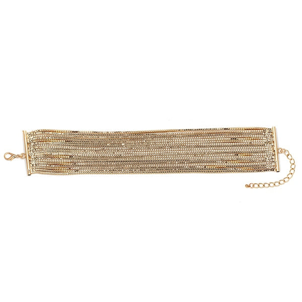 Halskette im Choker-Stil aus Zinklegierung mit geometrischem Design