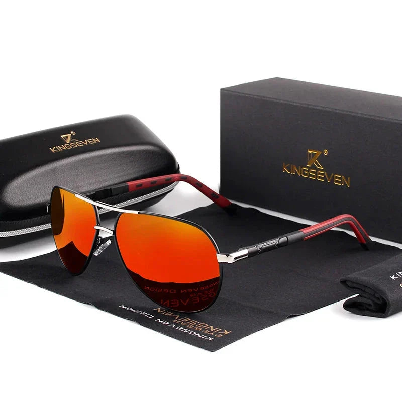 WW | Weinlese Aluminium Polarisierte Sonnenbrille Für Herren