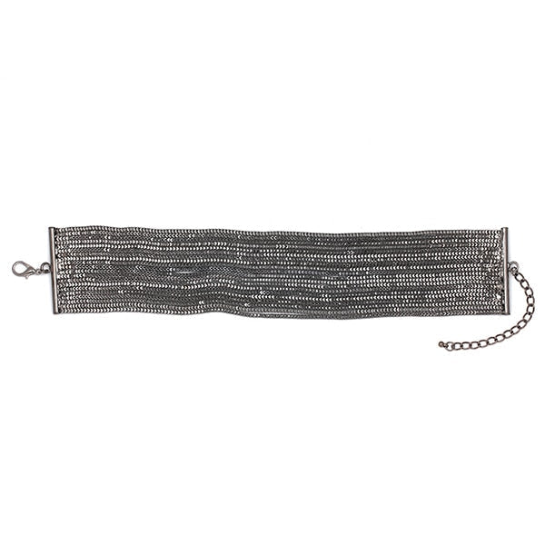 Halskette im Choker-Stil aus Zinklegierung mit geometrischem Design