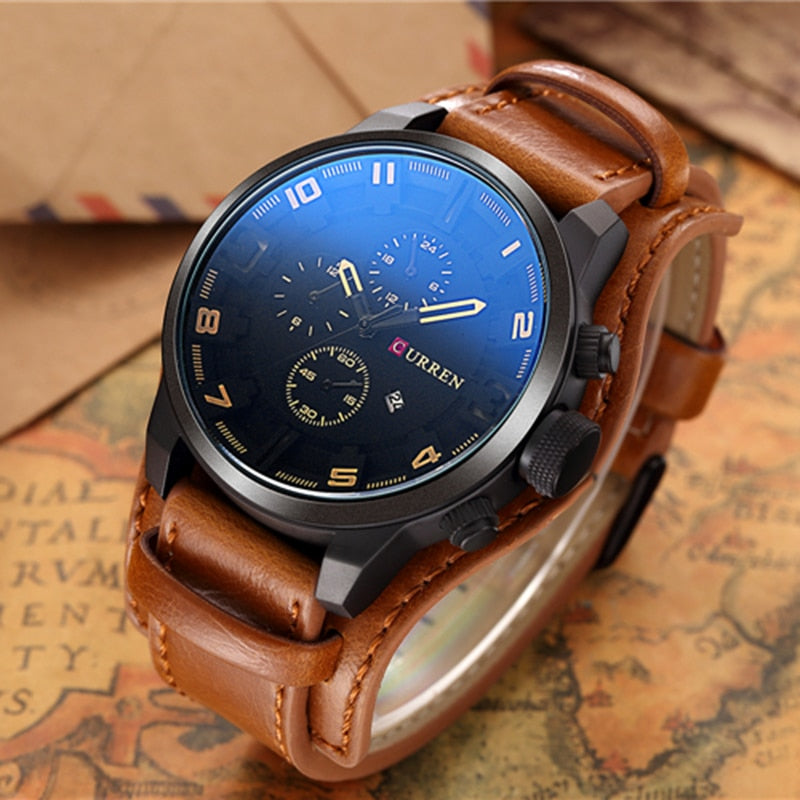 WW | Luxe Navigator Uhr Lederband