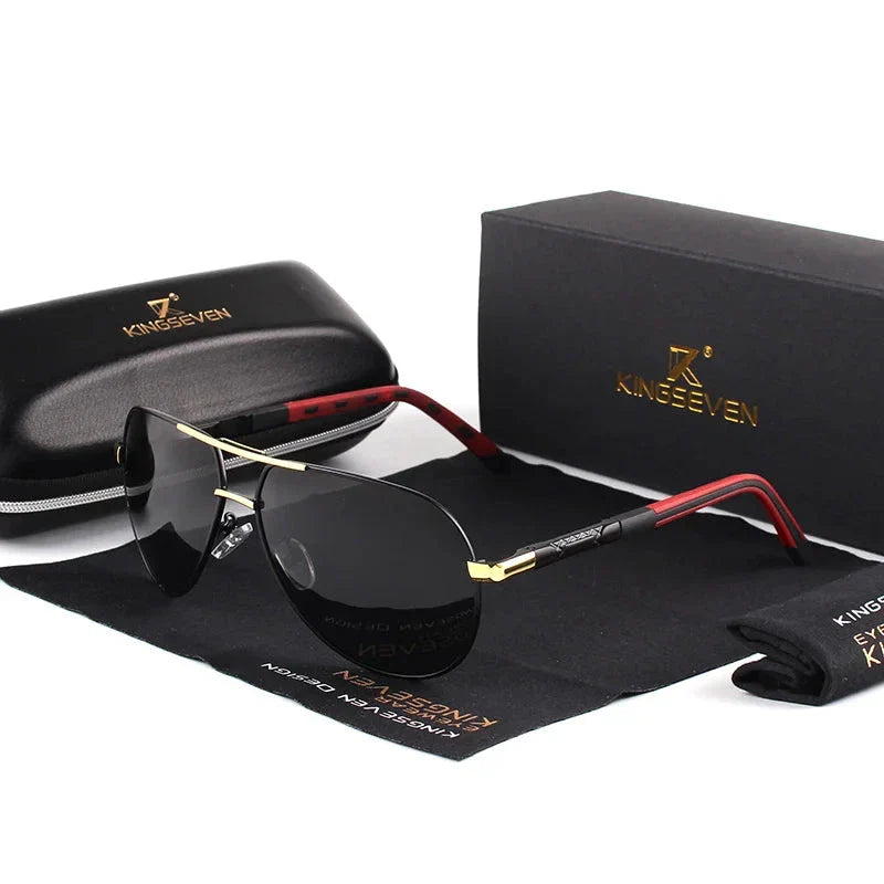 WW | Weinlese Aluminium Polarisierte Sonnenbrille Für Herren