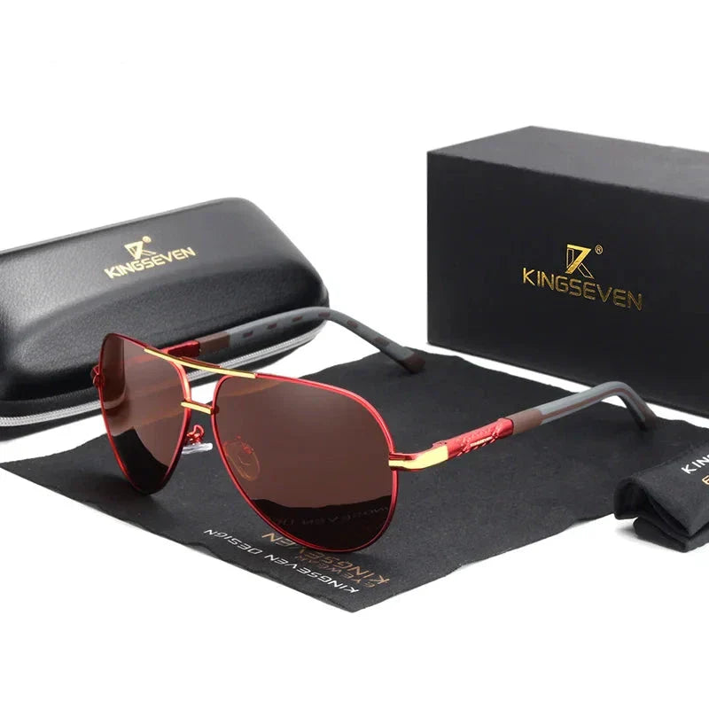WW | Weinlese Aluminium Polarisierte Sonnenbrille Für Herren