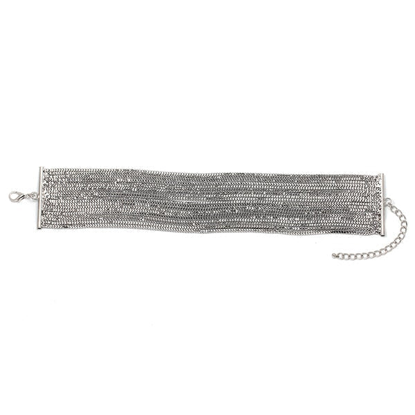 Halskette im Choker-Stil aus Zinklegierung mit geometrischem Design
