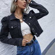 WW | Damen Denim Kurzjacke - Zeitlose Eleganz
