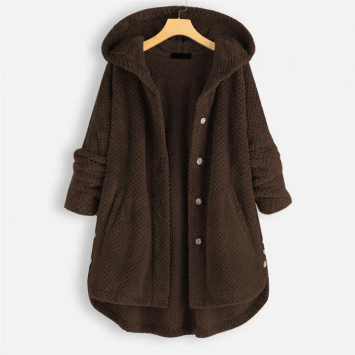 W&W Mode | Stylische, Superweiche Fleece-Kapuzenjacke