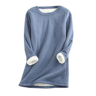 WW | Lässiger Herbst Lange Fleece Pullover für Frauen