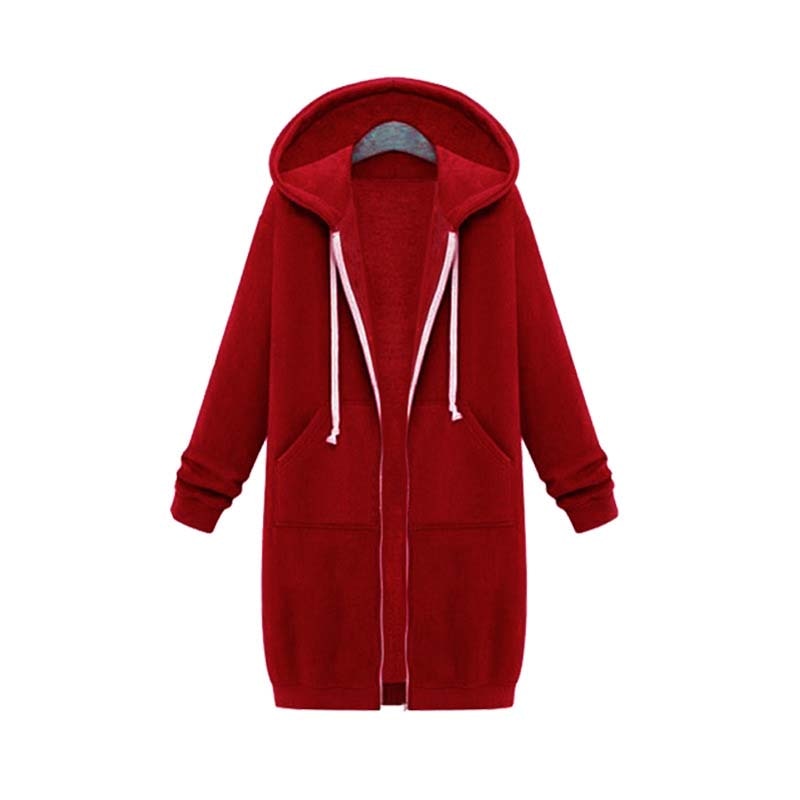 WW | Chic Lange Sweatshirt Jacke