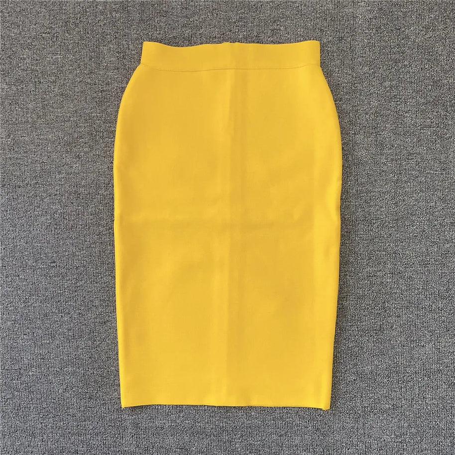 WW | Frauen Neue Rayon Bandage Rock Elegante Bleistiftrock Berühmte Sexy Club Party Kleidung Vintage Vestios