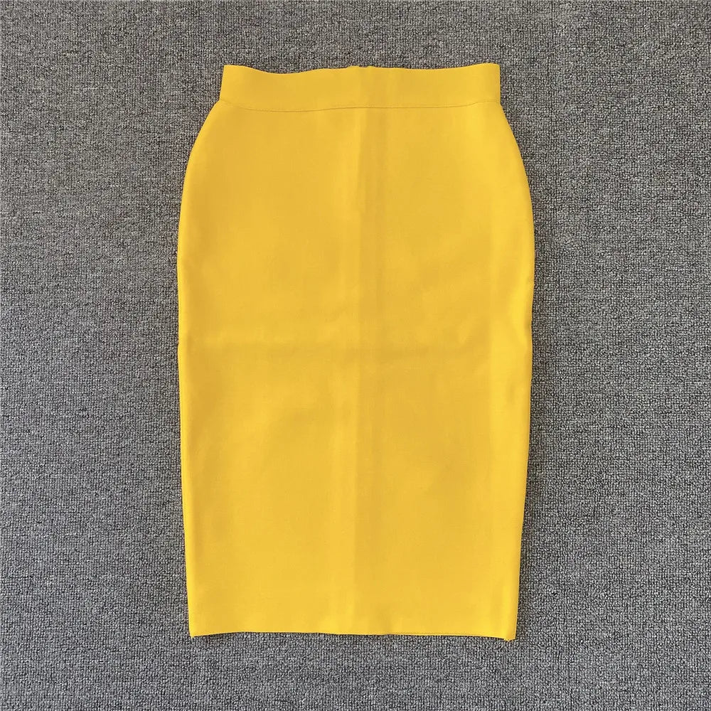 WW | Frauen Neue Rayon Bandage Rock Elegante Bleistiftrock Berühmte Sexy Club Party Kleidung Vintage Vestios