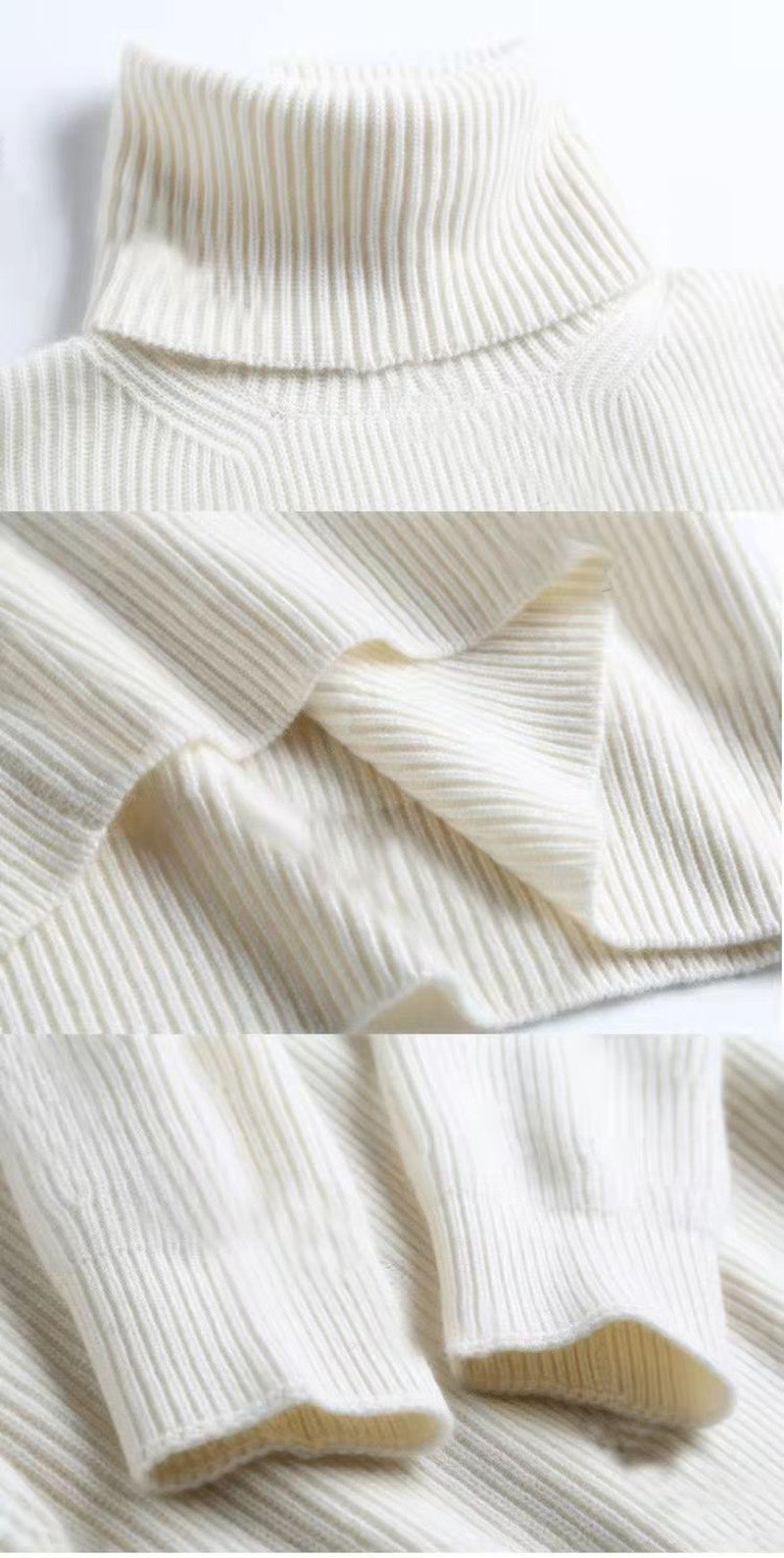 WW - Lockere Und Lässige Rollkragenpullover