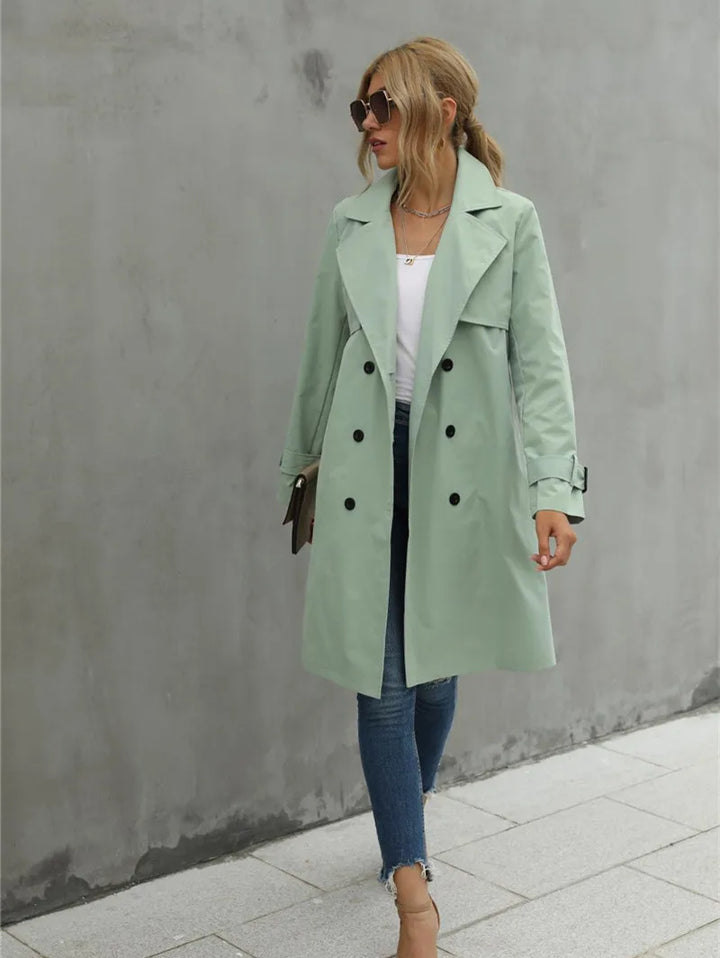W&W Mode und Winter Trenchcoat Jacke Damen