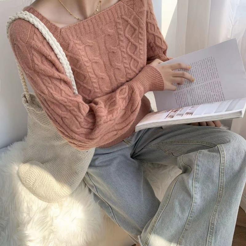 W&W - Pullover mit quadratischem Kragen