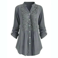 WW | Lange Bluse mit Spitzenmotiv für Damen
