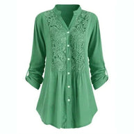 WW | Lange Bluse mit Spitzenmotiv für Damen