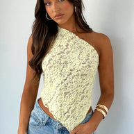 Damen-Spitzen-Top