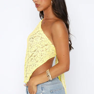 Damen-Spitzen-Top