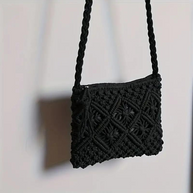 WW | Häkeltasche, Quaste, gewebt, Crossbody Bag, Umhängetasche