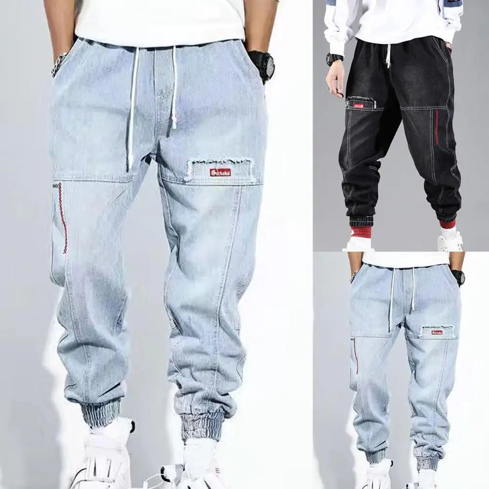 W&W Mode | Lässige Denim Joggerhose Für Männer