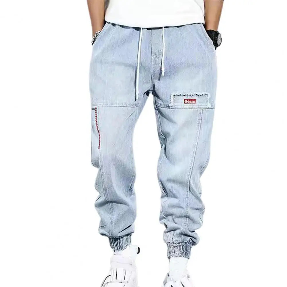 W&W Mode | Lässige Denim Joggerhose Für Männer