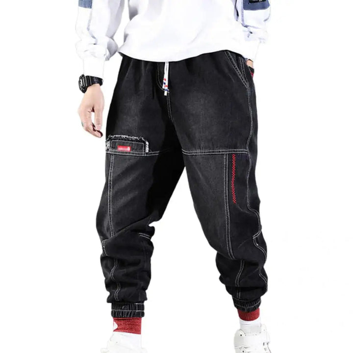 W&W Mode | Lässige Denim Joggerhose Für Männer