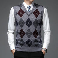 WW | Strickweste mit Argyle-Muster