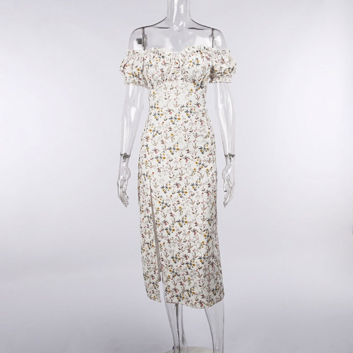 W&W Mode - Maxikleid mit puffärmel